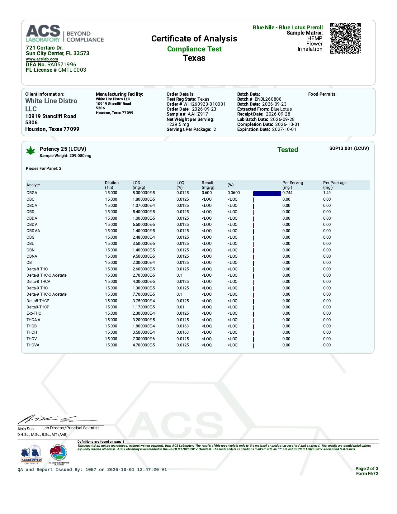 Lab report page 2 of 3